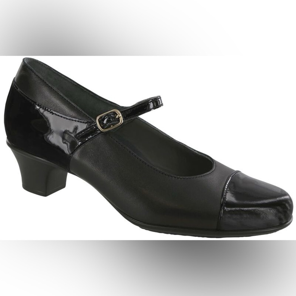 SAS Black Heeled Women's Shoes